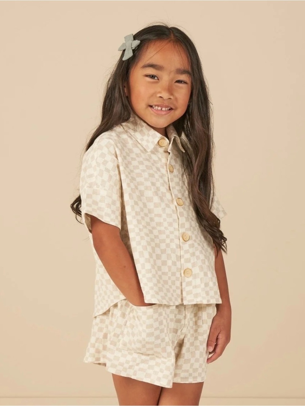 Rylee and Cru Dove Check Shorts